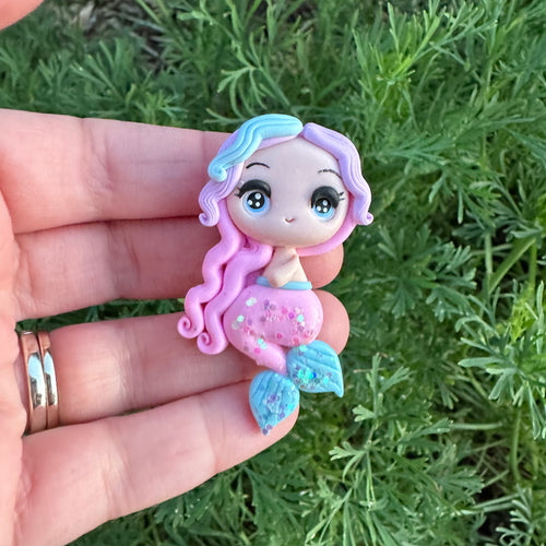 Custom Mermaid Clay Bow