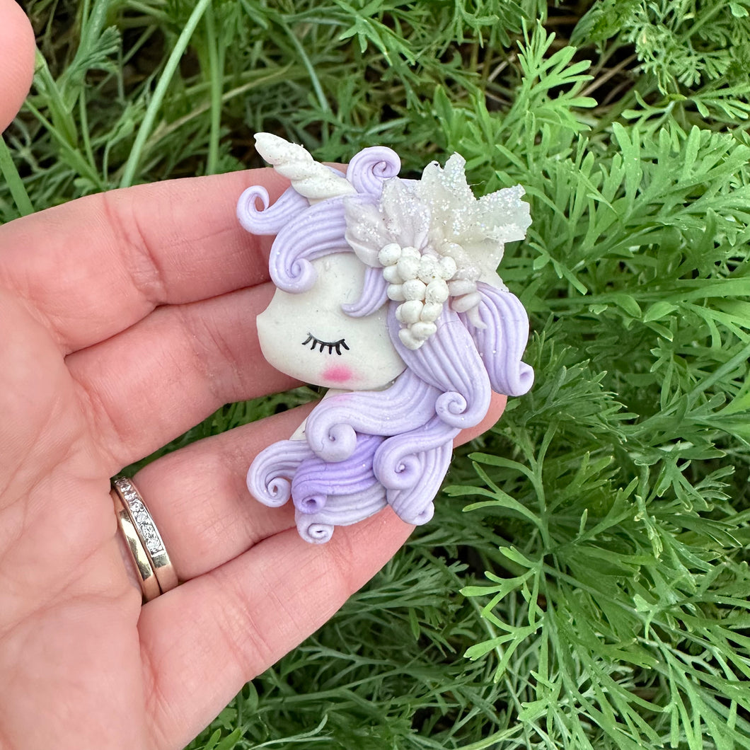 Custom Unicorn Clay Bow