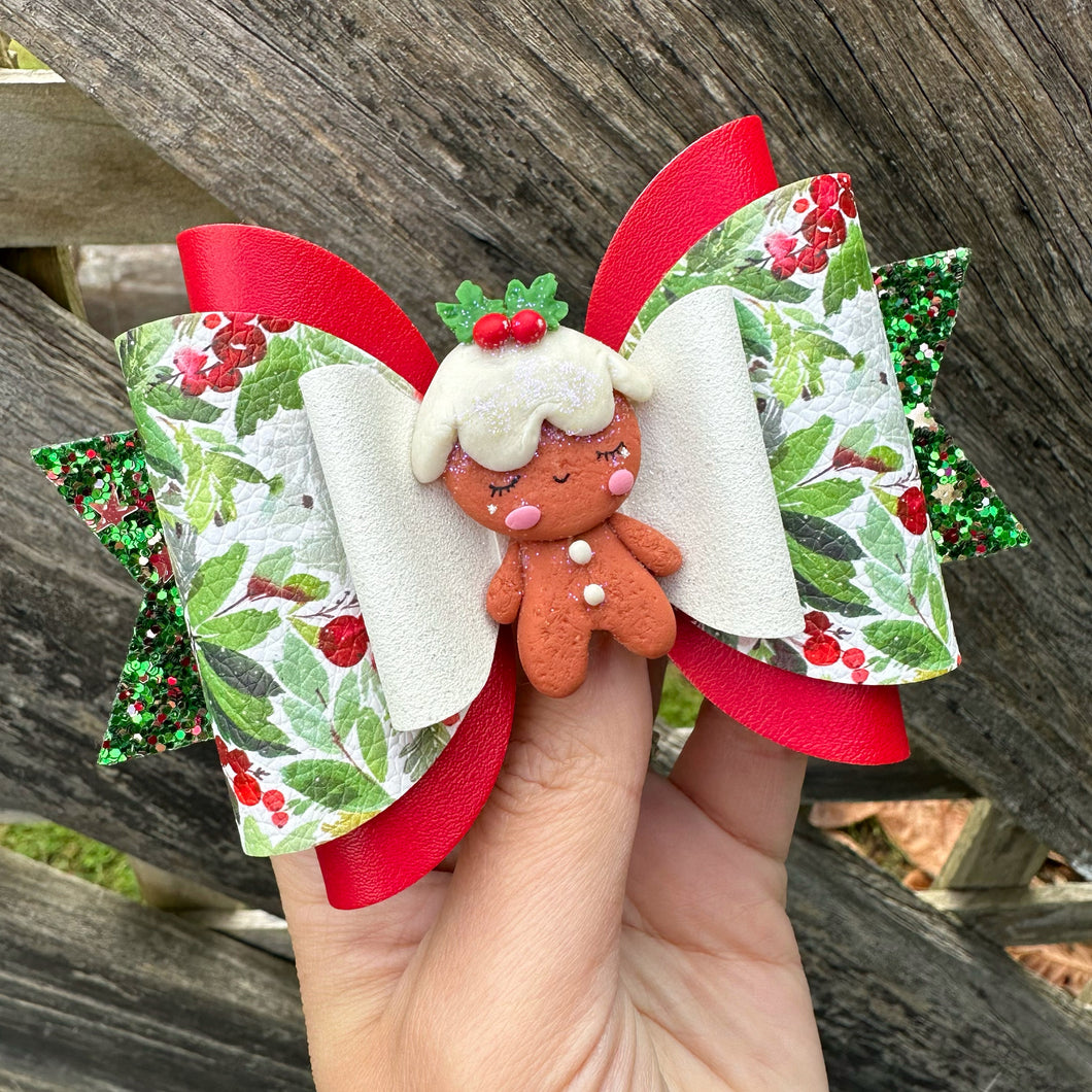 Gingerbread Maria Clay bow (12cm)