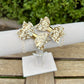 Baby Dolly Classic Glitter Bows// Light Gold