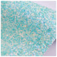 Aqua Confetti Chunky Glitter Leather