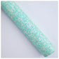 Aqua Confetti Chunky Glitter Leather