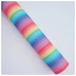 Bright Rainbow Stripes Litchi Leather