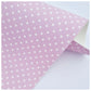 Baby Pink & White Polka Dots Litchi Leather