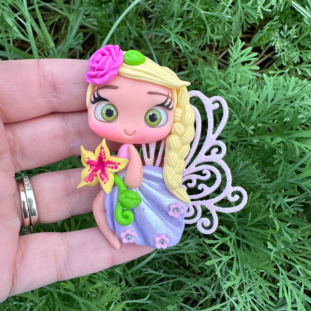 Custom Princess Fairy Clay Bow