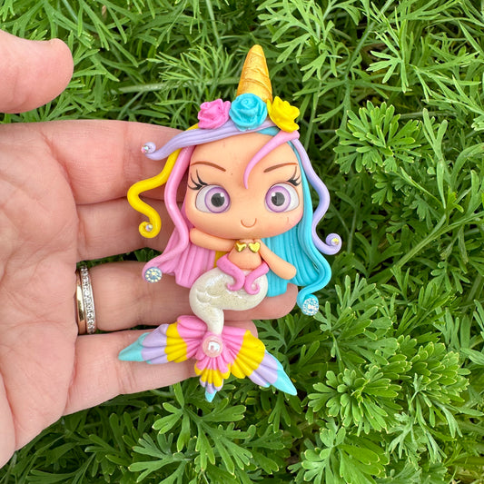 Custom Mermaid Clay Bow