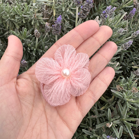 Apricot Flower Hair Ties (each)