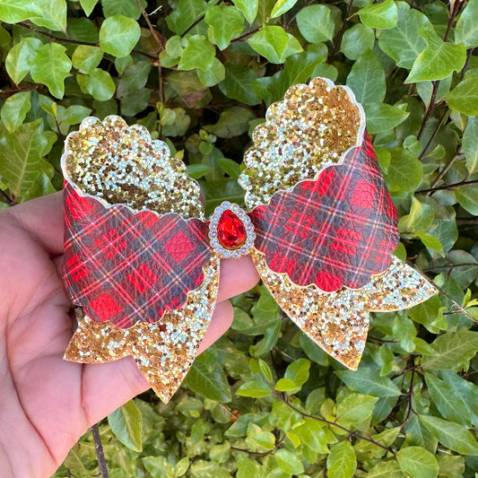 Tartan Embellished Franchi Fancy Bow