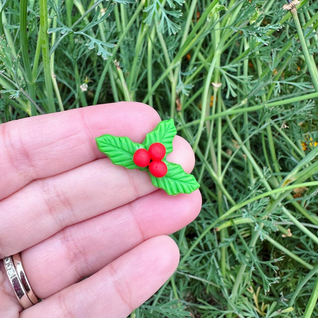 Mini Holly Clay Bow