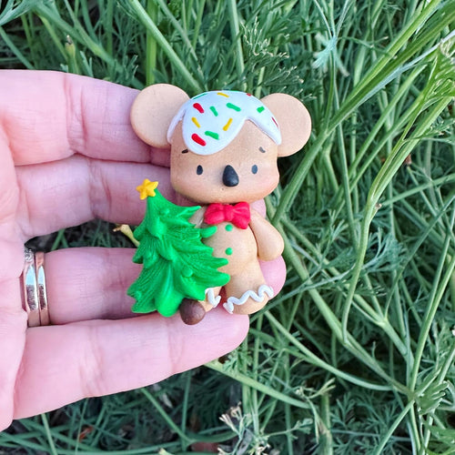 Custom Gingerbread (Koala) Clay Bow