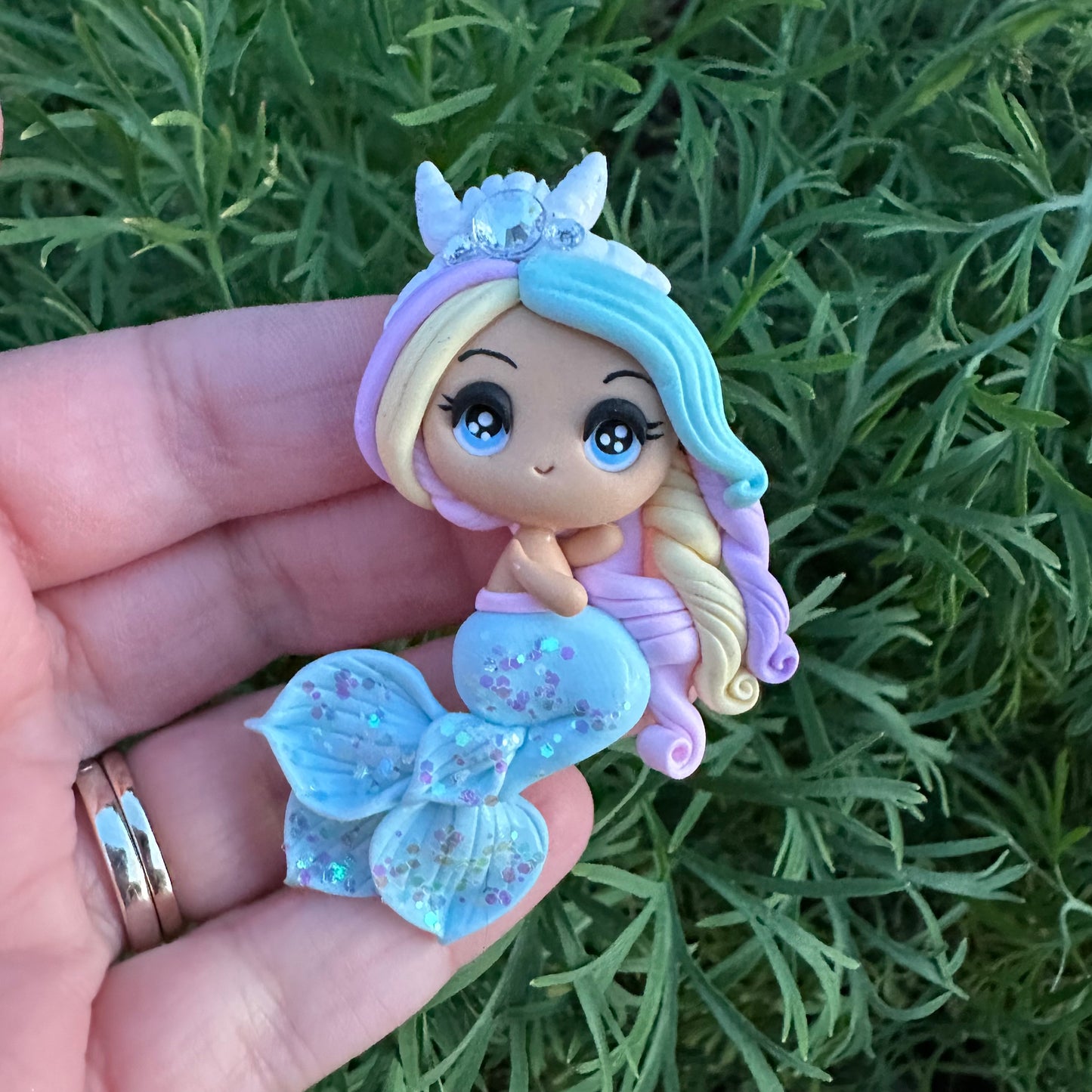 Custom Mermaid Clay Bow