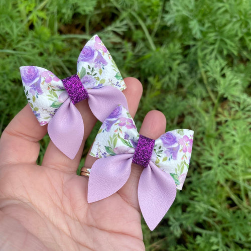 Lilac Dreams Mini Sailor Bows