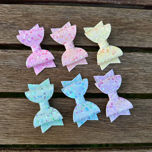 Rainbow Sprinkles Glitter Set (6 bows)