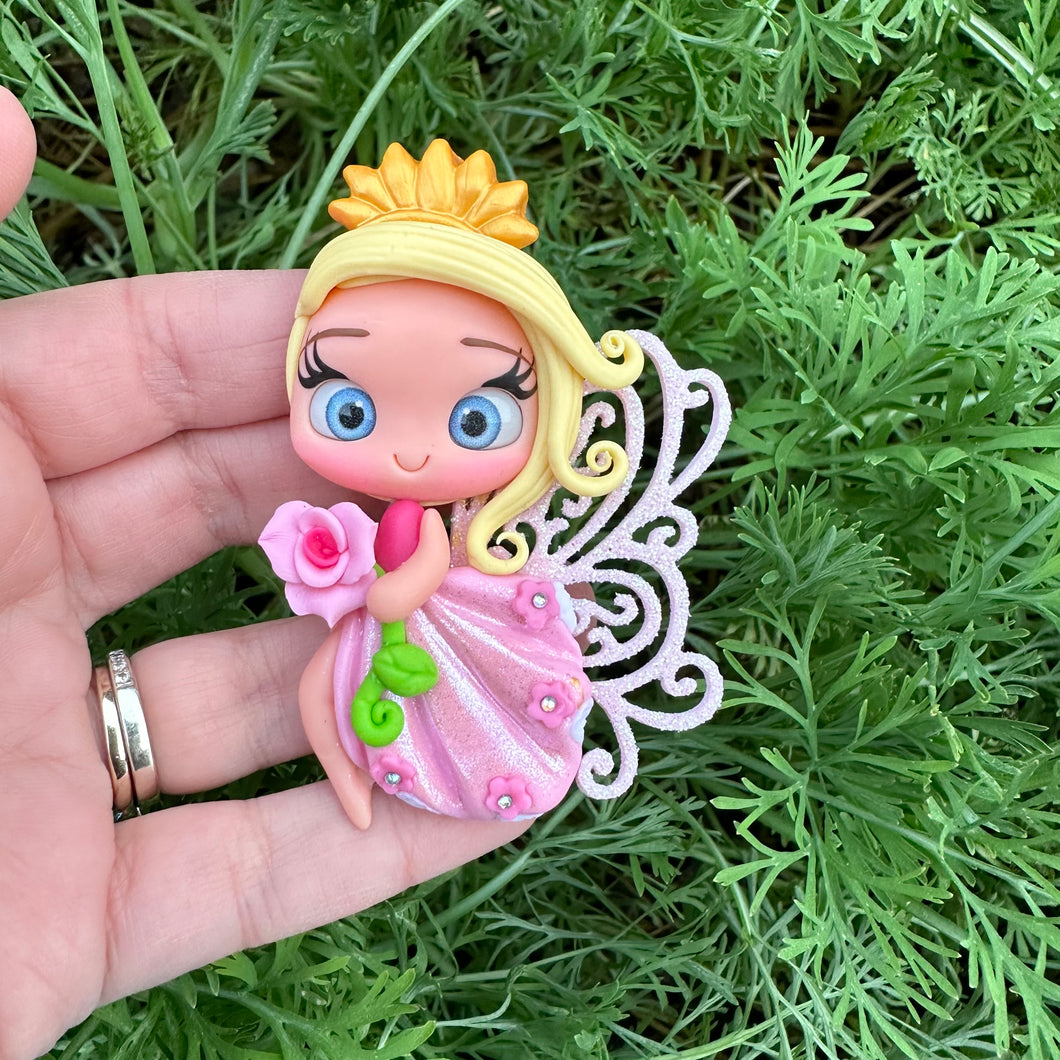 Custom Princess Fairy Clay Bow