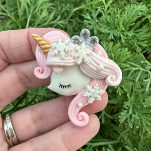 Custom Unicorn Clay Bow