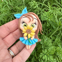 Load image into Gallery viewer, Custom Floral Girl Clay Bow