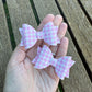 Baby Dolly Bows// Pink Gingham Glitter