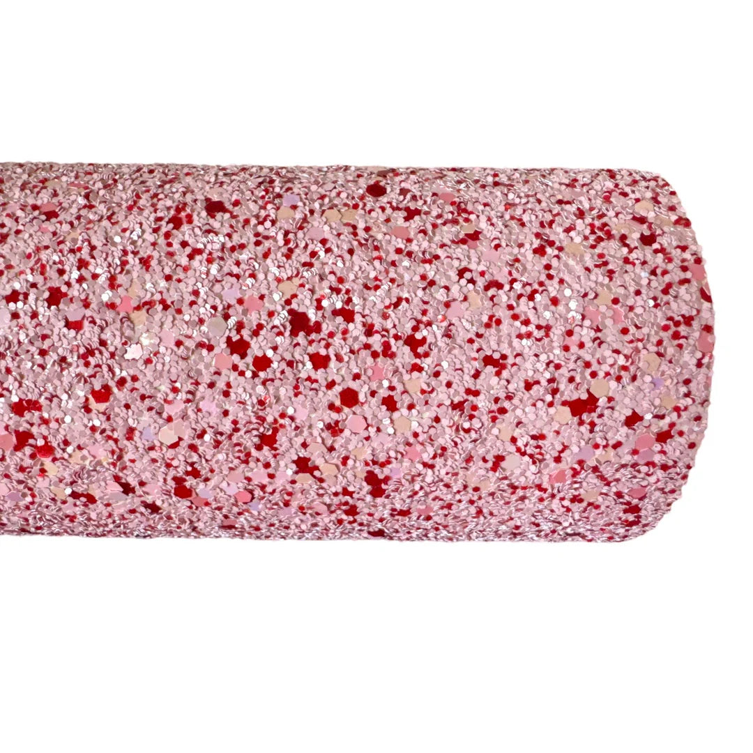 Red & Pink Chunky Glitter