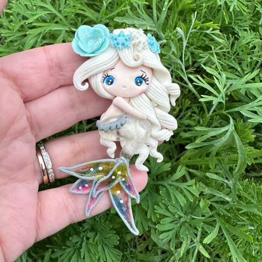 Custom Mermaid Clay Bow