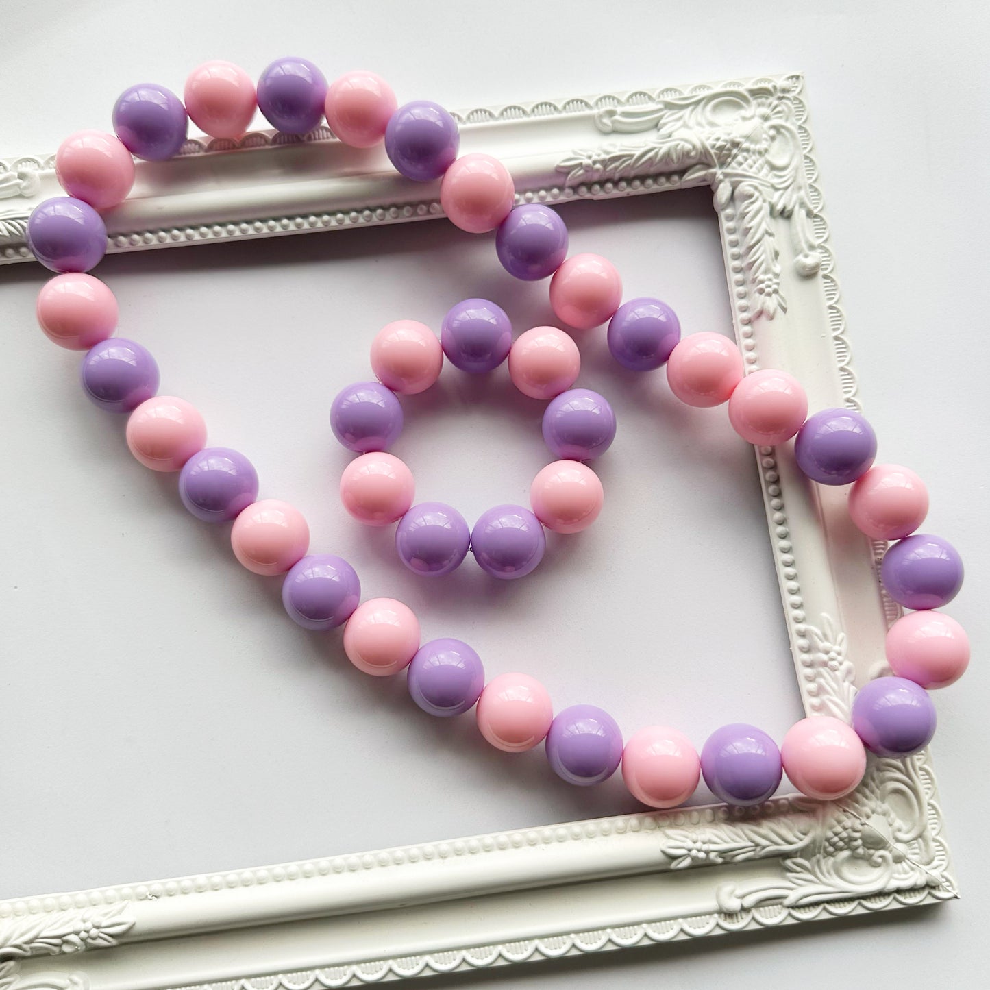 Light Pink & Lilac Bead Set