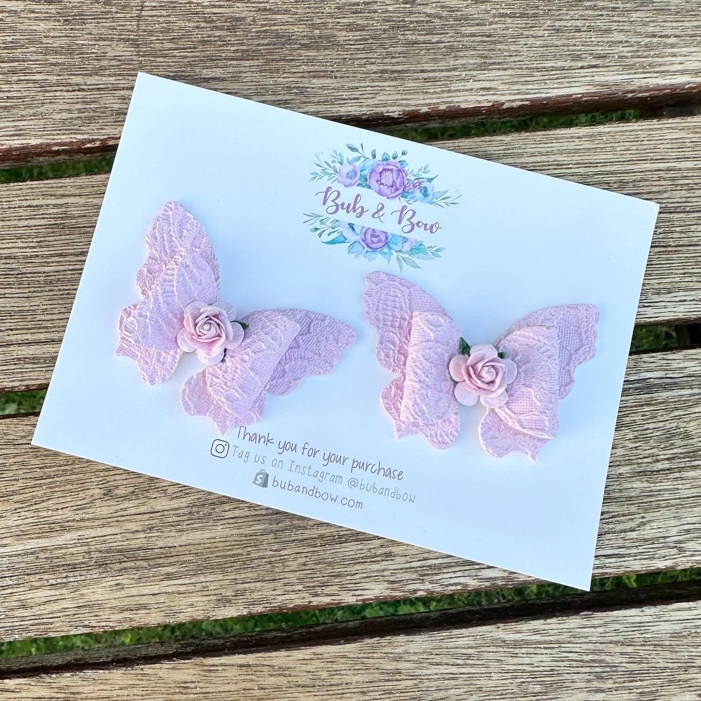 Lilac Lace Butterfly Piggys