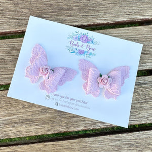 Lilac Lace Butterfly Piggys