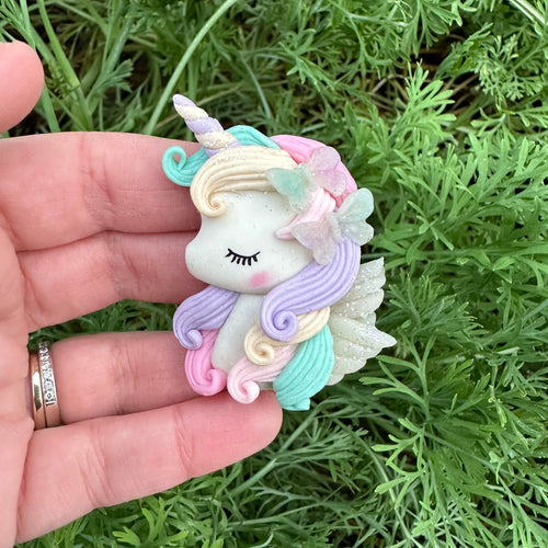 Custom Unicorn Clay Bow