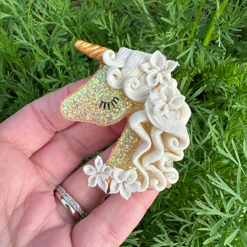 Custom Unicorn Clay Bow