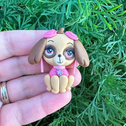 Custom Character Dog Clay Bow