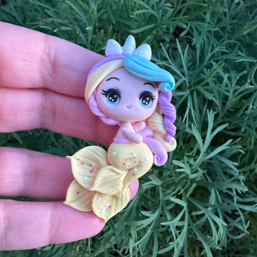 Custom Mermaid Clay Bow