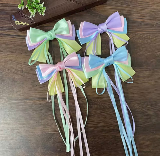 Pastel Satin Ribbon Bow