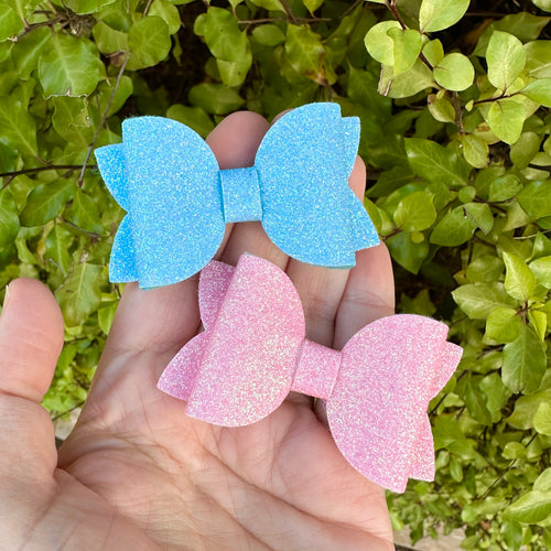 Gender Reveal// Glitter Felt Mini Beauty Piggys