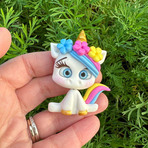 Custom Unicorn Clay Bow