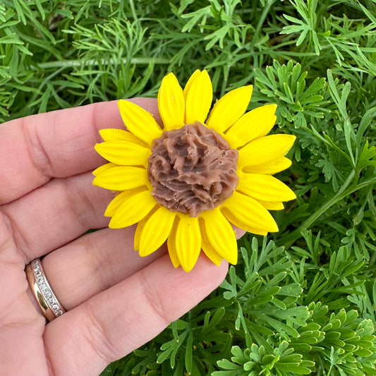 Custom Sunflower Clay Bow