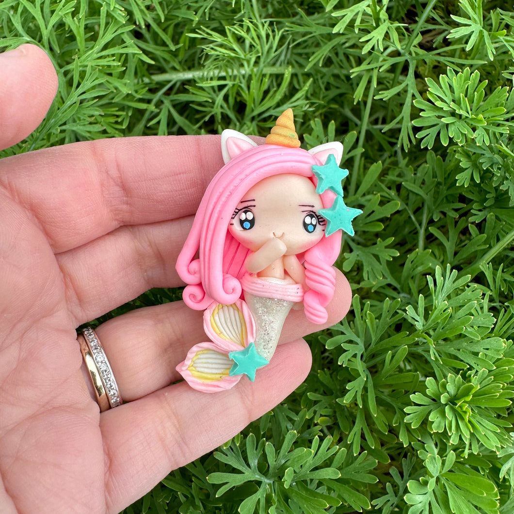 Custom Mermaid Clay Bow