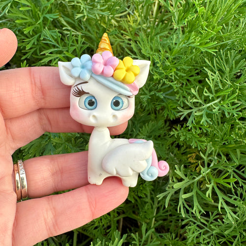 Custom Unicorn Clay Bow