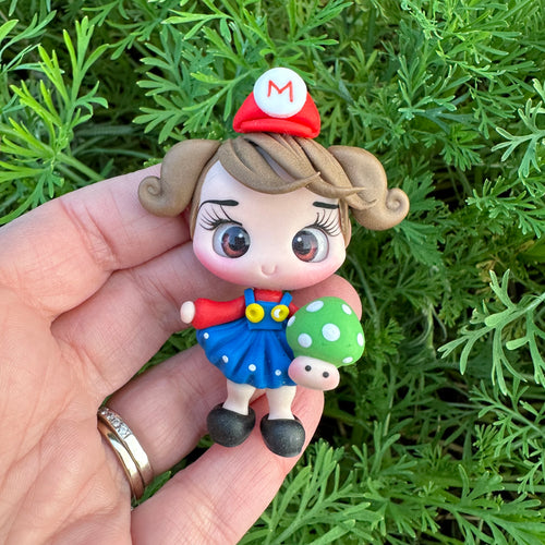 Custom Mario Girl Clay Bow