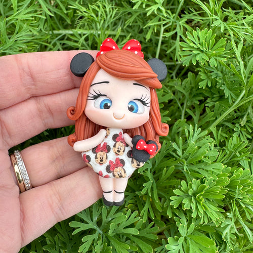 Custom Character Mouse Girl Clay Bow