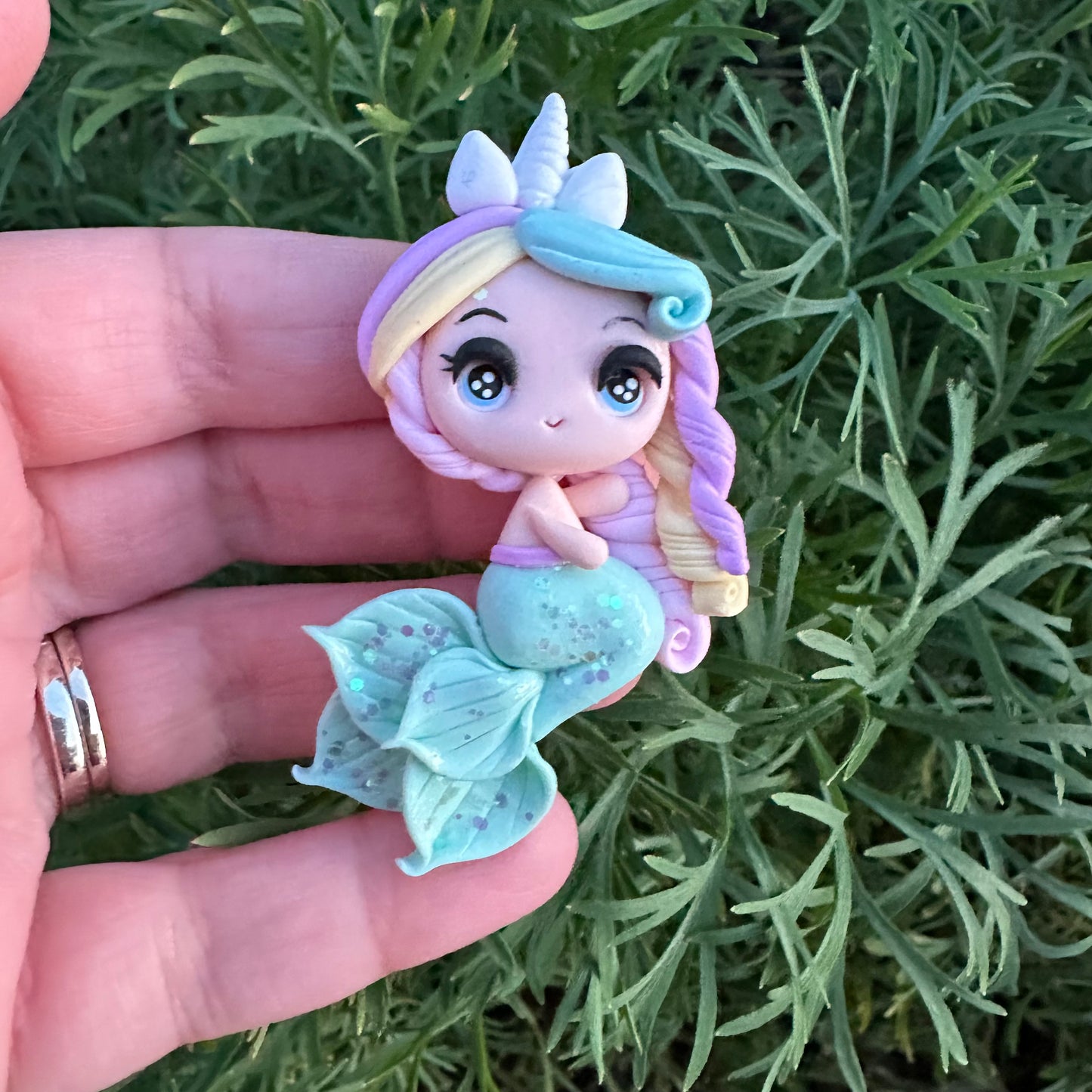 Custom Mermaid Clay Bow