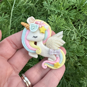 Custom Unicorn Clay Bow