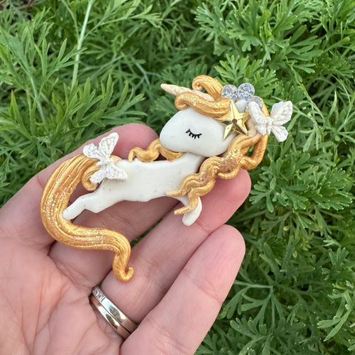 Custom Unicorn Clay Bow