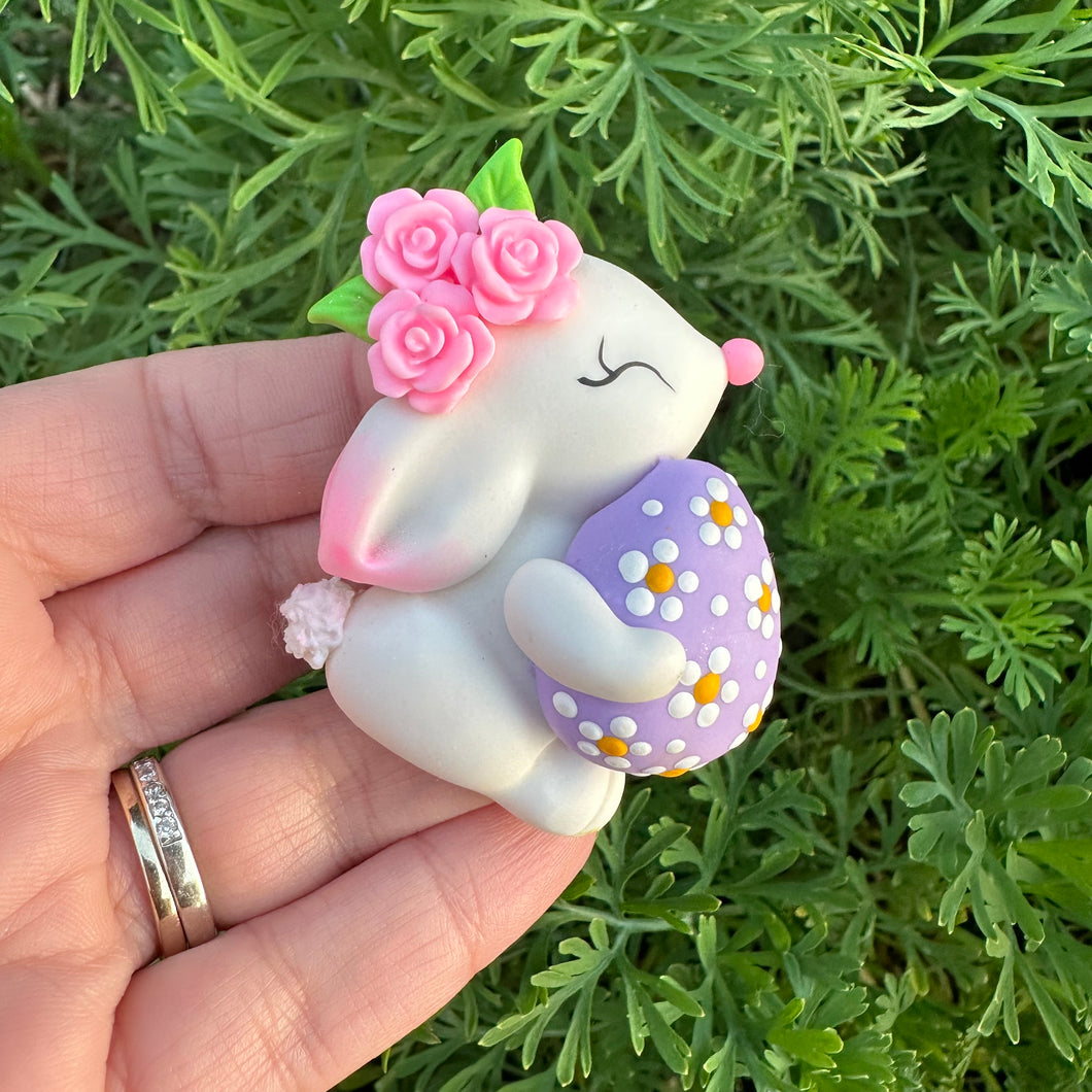 Custom Bunny Clay Bow