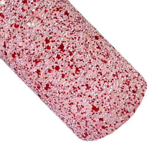 Red & Pink Chunky Glitter