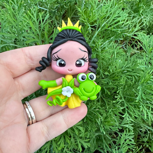 Custom Princess Girl Clay Bow