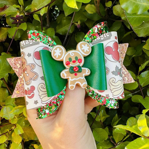 Christmas Mouse Maria Clay bow (12cm)