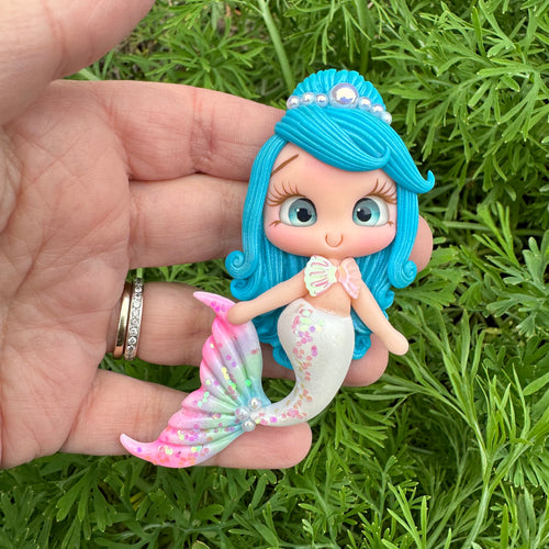 Custom Mermaid Clay Bow