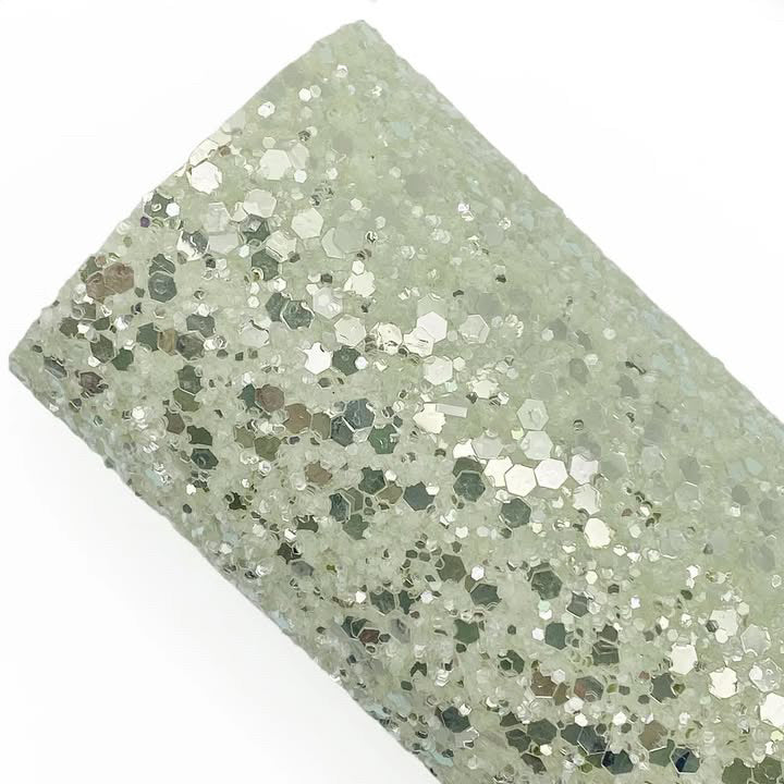 Pale Pistacio Glitz Chunky Glitter