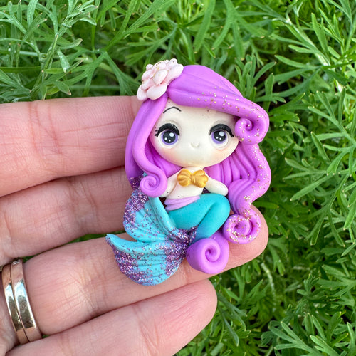 Custom Mermaid Clay Bow