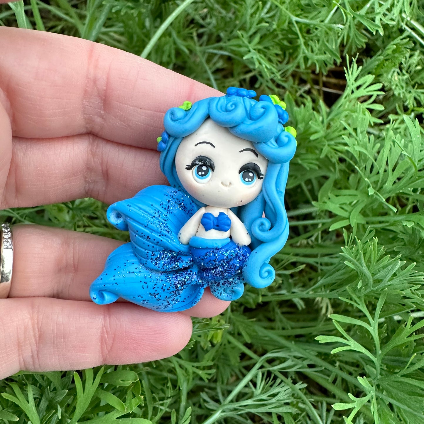 Custom Mermaid Clay Bow