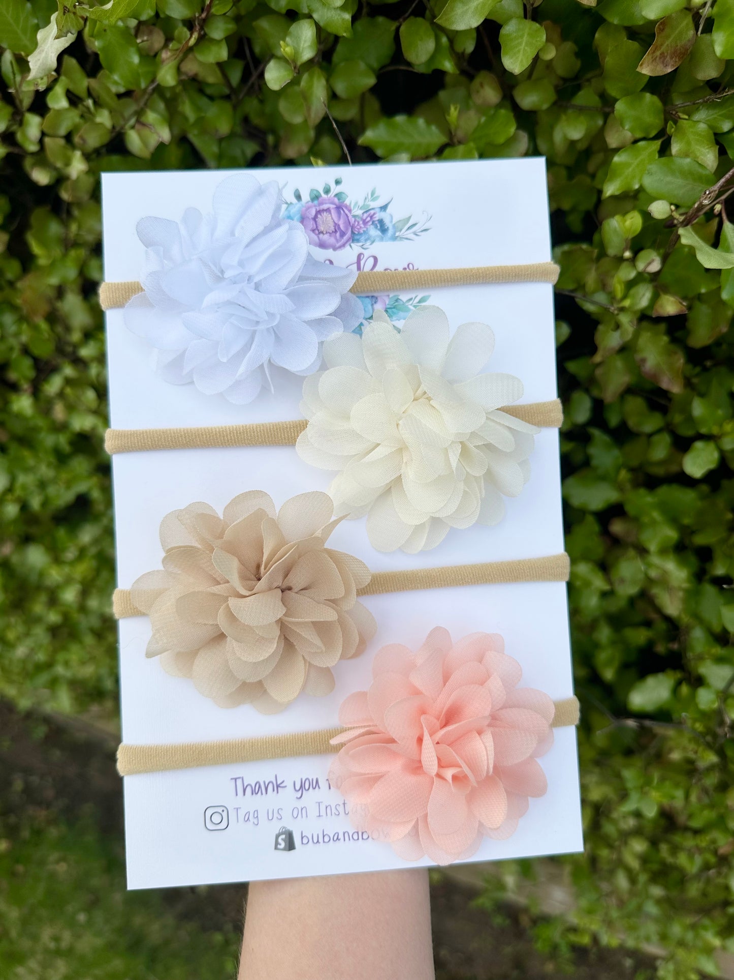 Chiffon Flower Headbands (each)